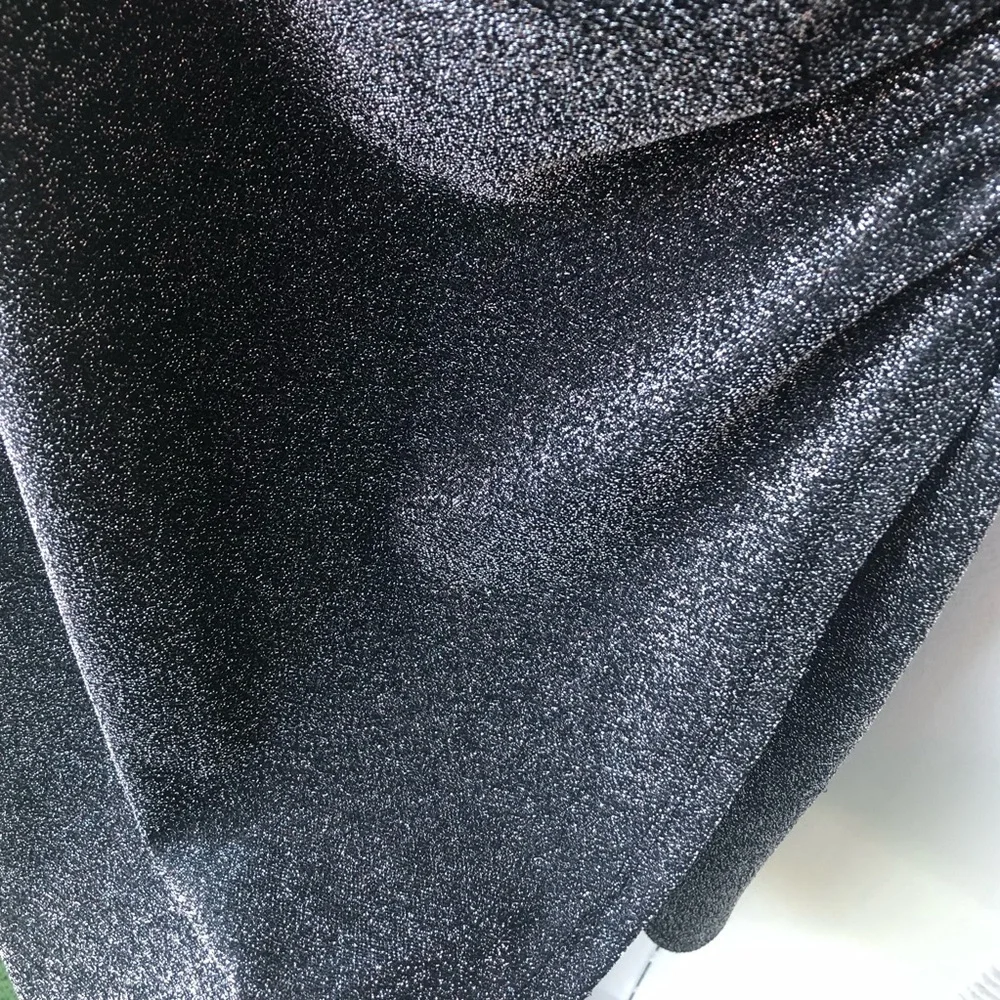 APRICOT Black Shimmer Mini Dress —#063 - Picture 5 of 15